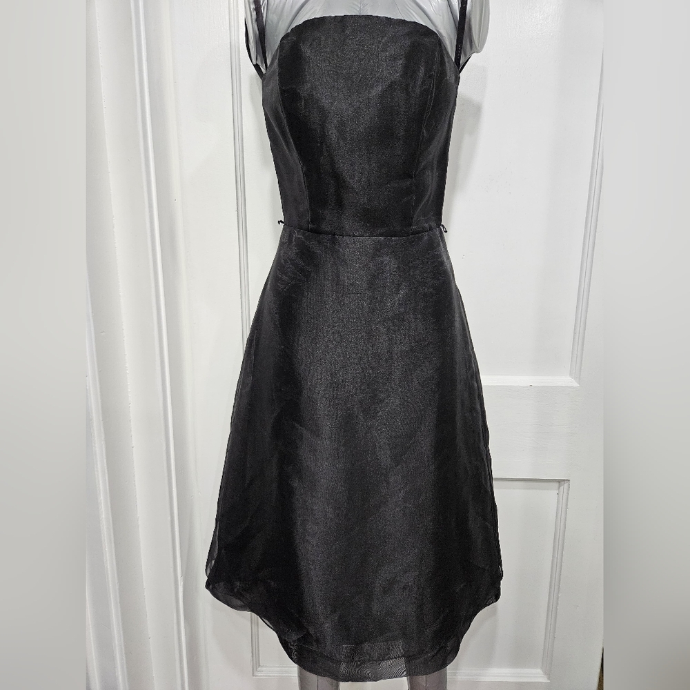 After Six Classic Black Midi Dress